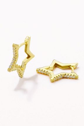 گوشواره نقره طلائی زنانه 925 عیار Marie Claire - کد 728762923