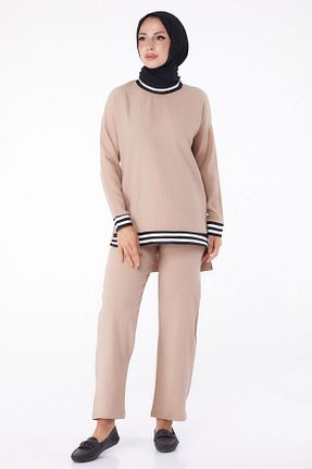 ست گرمکن قهوه ای زنانه اسلیم TOFİSA - کد 858586318