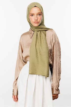 شال سبز زنانه پنبه پلی استر Mooncorn - کد 858600956
