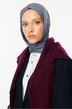 شال طوسی زنانه پنبه پلی استر Mooncorn - کد 858600964