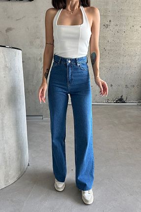 شلوار جین آبی زنانه پاچه پهن XRAY JEANS - کد 858624409