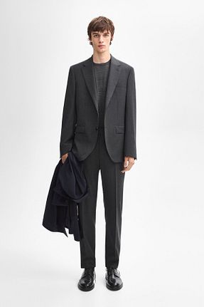 کت طوسی مردانه Blazer Massimo Dutti - کد 855703013