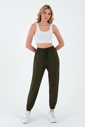 شلوار خاکی زنانه ویسکون BRZ COLLECTION - کد 275358679