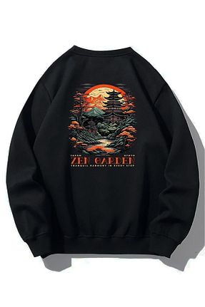 سوئیشرت مشکی زنانه چاپی BRZ COLLECTION - کد 782071891