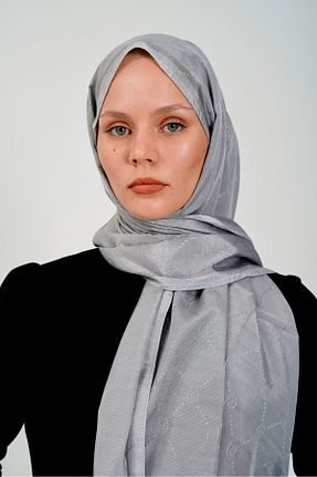 شال طوسی زنانه پلی استر PİRAMİT - کد 858691318