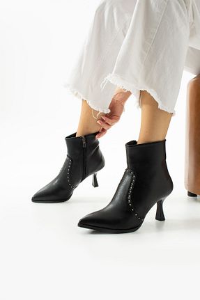 بوت / نیم بوت مشکی زنانه چرم مصنوعی shopcolic - کد 858728371