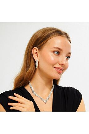 ست جواهر زنانه روکش نقره Flaner Paris Aksesuar - کد 769285908