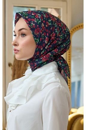 روسری سبز پنبه پلی استر İpekhan - کد 837526847