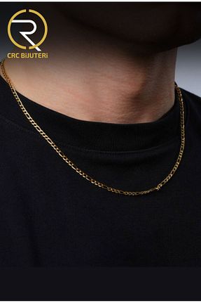 گردنبند استیل ( فولاد ) طلائی مردانه استیل (فولاد) Crc Bijuteri - کد 855869079