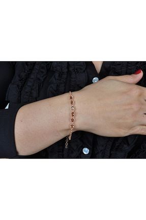 دستبند نقره صورتی زنانه 925 عیار EZİLA SİLVER - کد 596440200