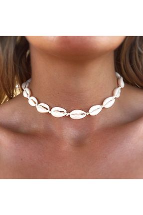گردنبند جواهر سفید زنانه پوسته Major Butik - کد 757588426