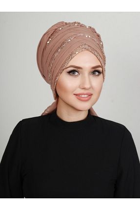 روسری قهوه ای 70 * 180 Yasmin S