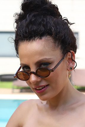 عینک آفتابی قهوه ای زنانه UV400 By Harmony - کد 129655358