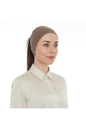 کلاه شنای حجاب قهوه ای زنانه LAVENDER - کد 129619137