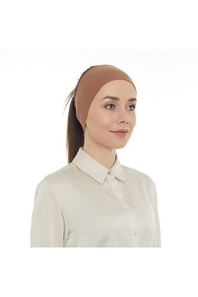 کلاه شنای حجاب قهوه ای زنانه LAVENDER - کد 129619137