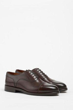 کفش کلاسیک رنگی مردانه چرم خالص Galliano Shoes - کد 858553200