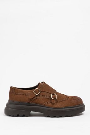 کفش کلاسیک قهوه ای مردانه چرم خالص Galliano Shoes - کد 767930891