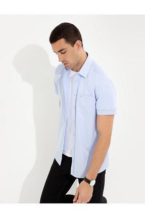 پیراهن آبی مردانه رگولار Pierre Cardin - کد 827798214