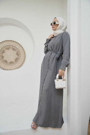 کلاه و ابایا طوسی زنانه بافتنی Neways - کد 858575961