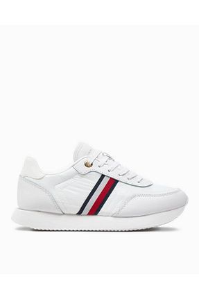 کفش اسنیکر طلائی زنانه بند دار Tommy Hilfiger - کد 838442844