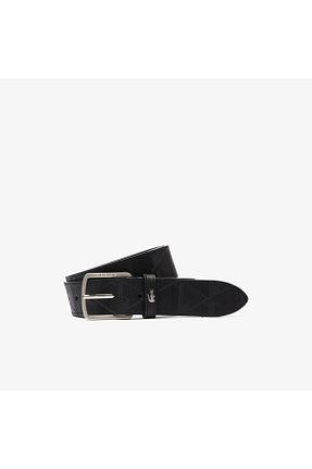 کمربند مشکی زنانه چرم مصنوعی Lacoste - کد 777964302