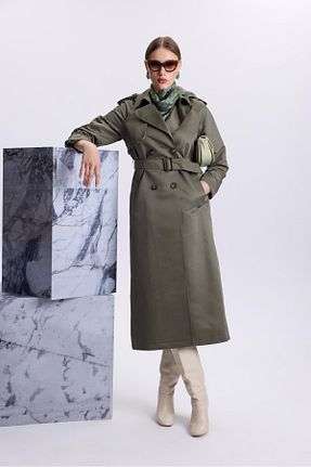 ترنچکت خاکی زنانه بدون آستر Zühre - کد 858612334