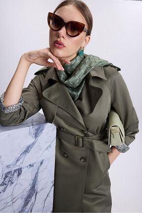 ترنچکت خاکی زنانه بدون آستر Zühre - کد 858612334