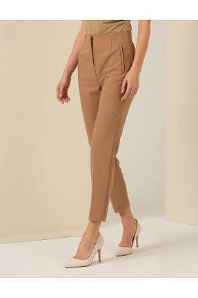 شلوار قهوه ای زنانه الاستان - ویسکون - پلی استر Pierre Cardin - کد 814675089