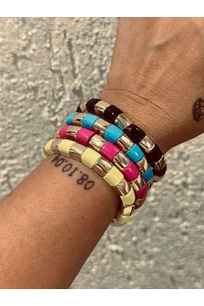 دستبند جواهر آبی زنانه برنجی MyladyAccessoriess - کد 851659446