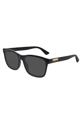 عینک آفتابی مشکی زنانه UV400 Gucci - کد 49532000