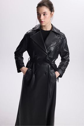 ترنچکت مشکی زنانه بدون آستر Zühre - کد 858612421