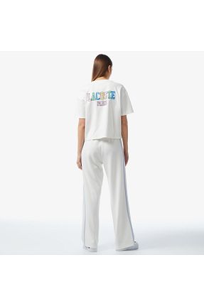 شلوار کرمگن سفید زنانه رگولار Lacoste - کد 837975089