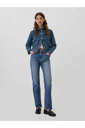شلوار جین آبی زنانه رگولار GAP - کد 856695338