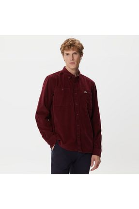 پیراهن زرشکی مردانه رگولار Lacoste - کد 777679423