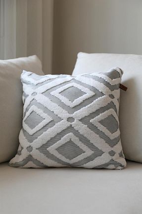کوسن و روکش کوسن طوسی پلی استر FAVORA - کد 455922814