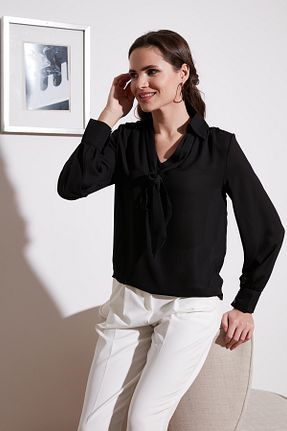 پیراهن مشکی زنانه رگولار Lela - کد 652875693