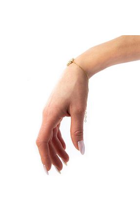 دستبند نقره طلائی زنانه 925 عیار BRISINGA - کد 665826969