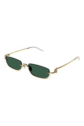 عینک آفتابی طلائی زنانه UV400 Gucci - کد 749243465
