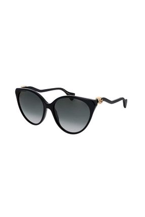 عینک آفتابی مشکی زنانه UV400 Gucci - کد 266609180