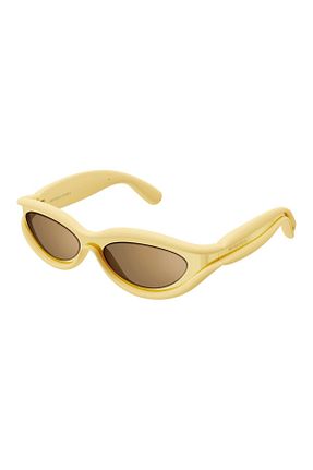 عینک آفتابی طلائی زنانه UV400 Bottega Veneta - کد 811689193