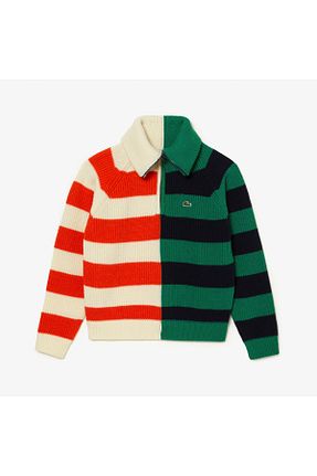 پلیور رنگی زنانه ساده Lacoste - کد 807289117