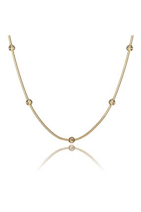 گردنبند نقره طلائی زنانه 925 عیار BRISINGA - کد 473668548