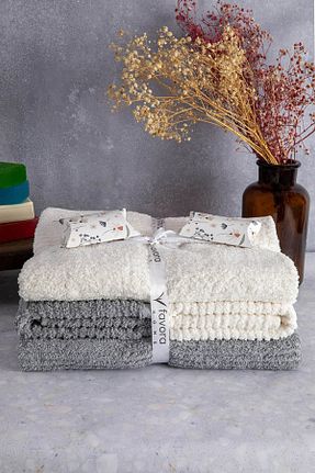 حوله طوسی پنبه ای FAVORA - کد 837754510