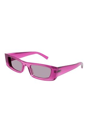 عینک آفتابی صورتی زنانه UV400 Saint Laurent - کد 749236178