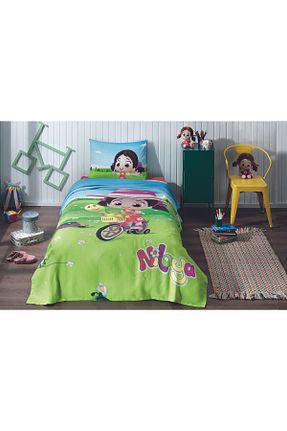 پیکه و ست پیکه تکنفره سبز پنبه ای Özdilek - کد 318188646