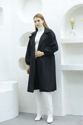 ترنچکت مشکی زنانه پنبه ای QUBERZ - کد 793559673