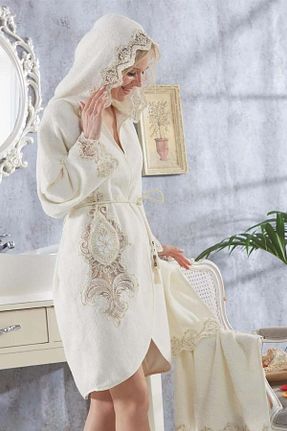 حوله پالتوئی بژ زنانه FAVORA - کد 776224876