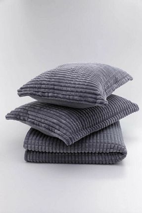 پتو دونفره طوسی پلی استر Merinos - کد 137340208