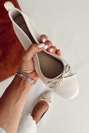 بابت بژ زنانه چرم خالص nope21shoess - کد 737215399