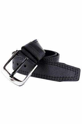 کمربند قهوه ای مردانه چرم خالص LUGMO - کد 61599717